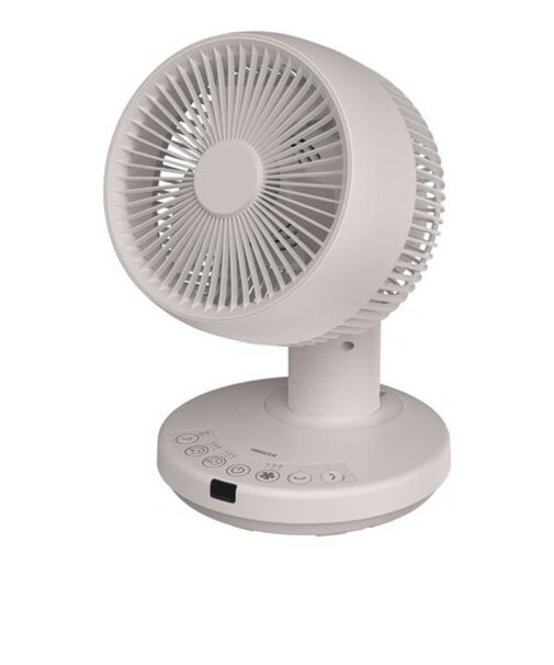 山善/YAMAZEN/全分解サーキュレーター【ACモーター/リモコン/羽根径15cm/～14畳/3段階風量調節/上下左右自動首振り/上向き90度/入切Wタイマー/グレージュ】/ YAR-BH151-GG