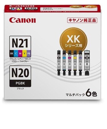 キヤノン/Canon/純正インクカートリッジ 6色マルチパック / XKI-N21-N20-6MP