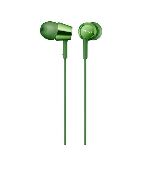 ソニー/SONY イヤホン【カナル型/φ3.5mm/ミニプラグ/グリーン】  MDR-EX155-GQ