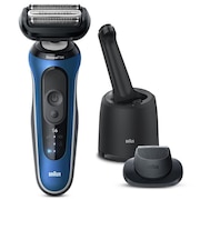 BRAUN/メンズシェーバー シリーズ6　3枚刃 洗浄器付き ブルー/62B7200CC