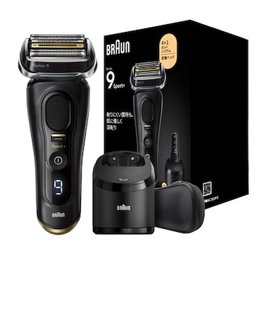 BRAUN/メンズシェーバー シリーズ９Sports　４枚刃 洗浄器付き アトリエブラック/9350CC