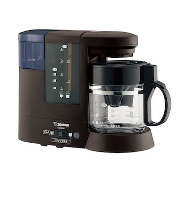 象印マホービン コーヒーメーカー【4杯用/ミル付き/ドリップ式/ダークブラウン】 EC-CD40-TD