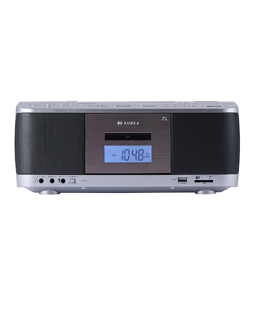 TOSHIBA 多機能ＣＤラジカセ 多彩な音源 デジタル保存 AX-KCR70-S
