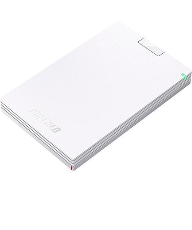 BUFFALO/ミニステーションUSB3.1（Gen1)/USB3.0 ポータブルHDD 1TB ホワイト/HDPCG1.0U3-WH