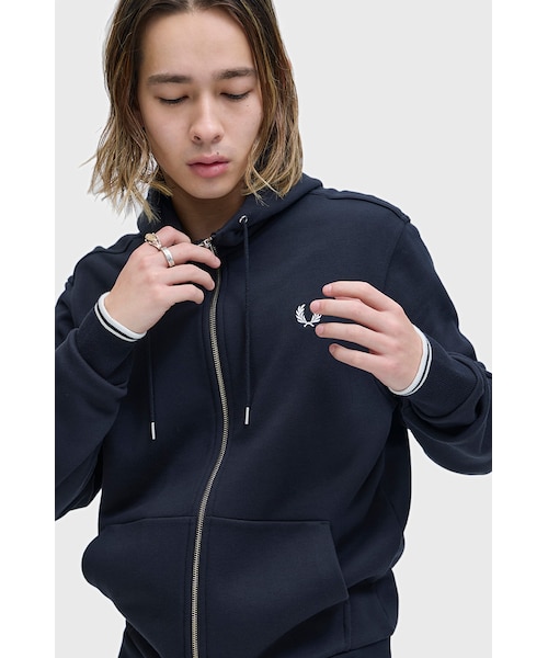 FRED PERRY / フレッドペリー417別注 ハーフジップ リブカラー