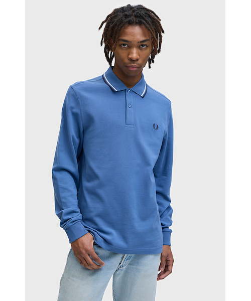 Knitted Pleated Long-Sleeved Shirt - F7246｜フレッドペリーの通販