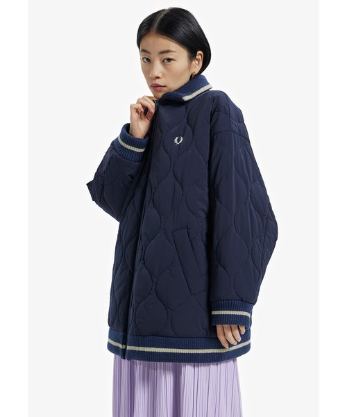 Padded Knit Collar Jacket - F6357｜フレッドペリーの通販｜&mall（アンドモール）三井ショッピングパーク公式通販