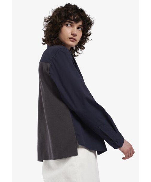 Knitted Panel Shirt - G4157