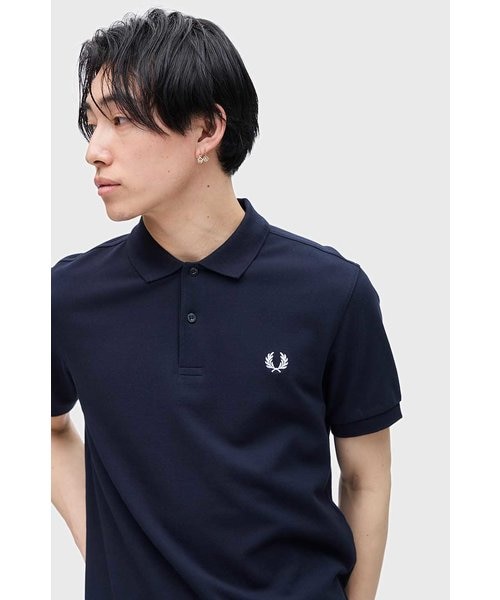 フレッドペリー The Fred Perry Shirt M6000 ポロシャツ M6000 - Navy / White | The Fred Perry Shirt | Men's Short