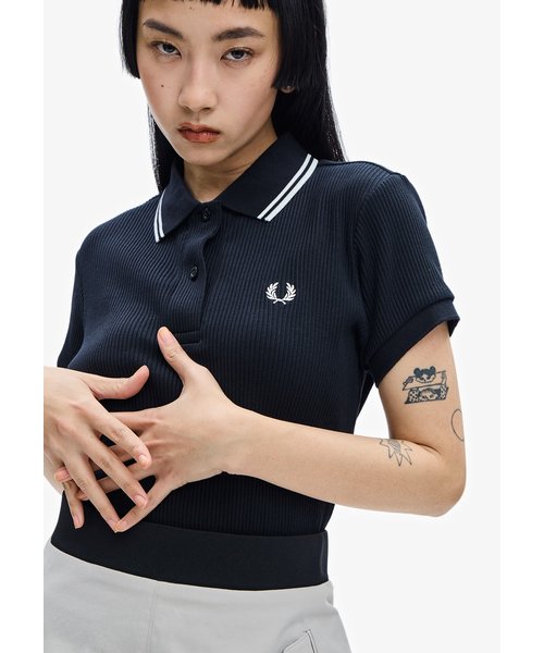 Ribbed Polo Shirt - G5138｜フレッドペリーの通販｜&mall（アンドモール）三井ショッピングパーク公式通販