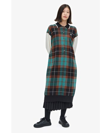 Tartan Jacquard Dress - F8711｜フレッドペリーの通販｜&mall（アンド 
