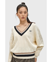 Bold Tipped Cable Knit Jumper - K1102