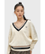 Bold Tipped Cable Knit Jumper - K1102
