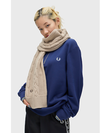 Lambswool Cable Scarf - C8145