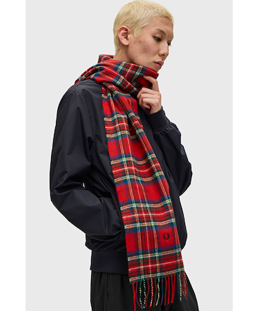 Lambswool Tartan Scarf - C8137