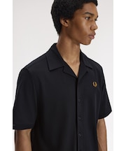 Compress Mesh Revere Collar Shirt - M1745