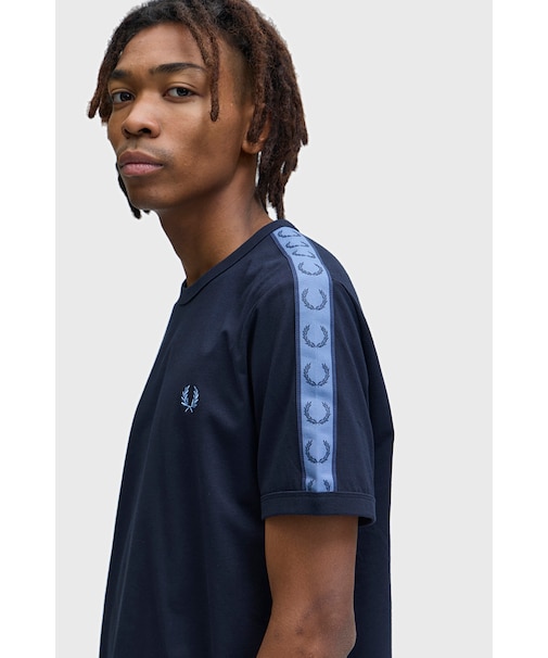 Contrast Tape Ringer T-Shirt - M4613