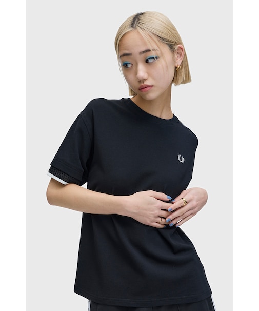 Mesh Cuff Pique T-Shirt - G2167