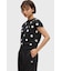 Amy Winehouse Flocked Polka Dot Top - SG3107