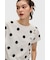 Amy Winehouse Flocked Polka Dot Top - SG3107