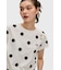 Amy Winehouse Flocked Polka Dot Top - SG3107