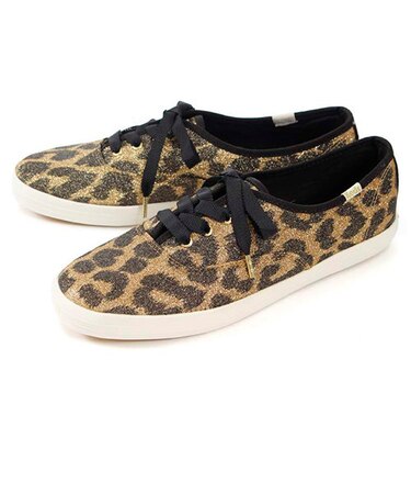 【SALE】Keds x Kate Spade ケッズ ケイトスペード CHAMPION KS GLITTER(チャンピオン KS グリッター) WF62876 レオパード