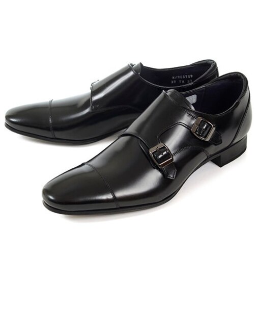 REGAL リーガル メンズ ビジネスシューズ ダブルモンクストラップ 37TR BC ブラック