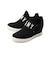 【SALE】DKNY ダナキャランニューヨーク COSMOS WEDGE SNEAKER K2855698 ブラック