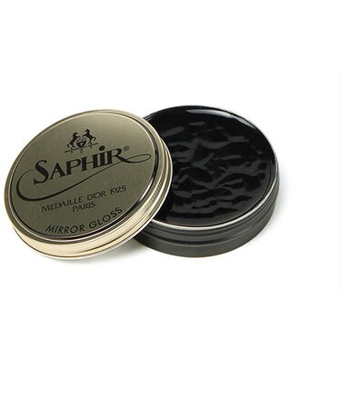 Saphir Noir サフィールノワール ハイシャイン 鏡面磨き用ワックス MIRROR GLOSS(ミラーグロス) ブラック 75ml