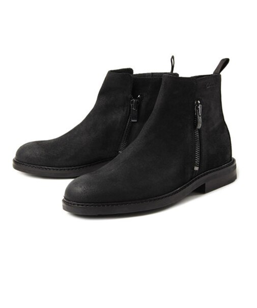 【SALE】大きいサイズ【28cm】Clarks クラークス CLARKDALE ZIP(クラークデール ジップ) 26152069 ブラックスエード