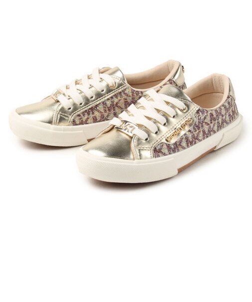 【SALE】【18cm～21cm】MICHAEL KORS マイケルコース グリッタースニーカー IZETTA GLITTER MK100510C ゴールド/ゴールド