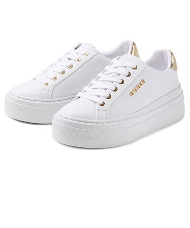 GUESS ゲス AMERA プラットフォームスニーカー ホワイト