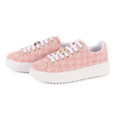 GUESS ゲス DENESA12 プラットフォームスニーカー ミディアムピンク
