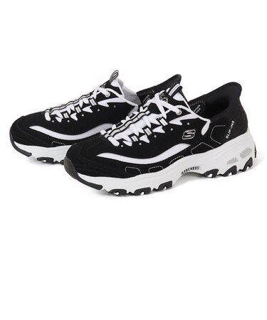 SKECHERS スケッチャーズ SLIP-INS DLITES NEW CLASSIC スリップインズ ディーライツ ニュークラシック 150030 BKW ブラック/ホワイト