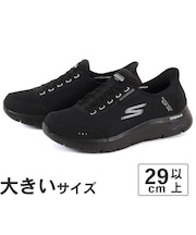 大きいサイズ【29cm 30cm】SKECHERS スケッチャーズ SLIP-INS GO WALK FLEX WATERPROOF スリップインズ ゴーウォーク フレックス ウォータープルーフ 216330WW BBK ブラック