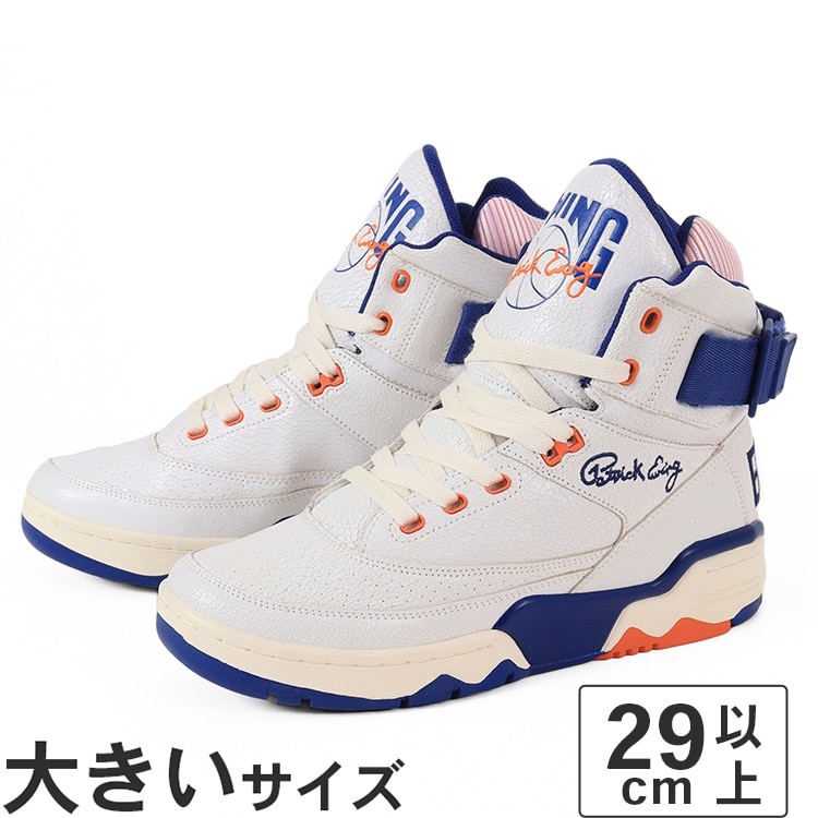 大きいサイズ【29cm 30cm 31cm 32cm】EWING ATHLETICS ユーイング アスレチックス EWING 33 HI OG  VINTAGE 1BM02467-132  ホワイト/ロイヤル/オレンジ｜ネクストフォーカスの通販｜&mall（アンドモール）三井ショッピングパーク公式通販