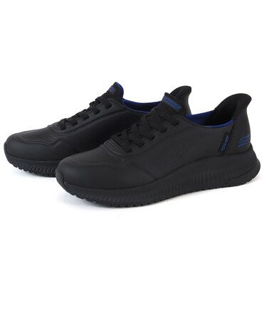 大きいサイズ【29cm 30cm 31cm 32cm】SKECHERS スケッチャーズ SLIP-INS スリップインズ ボブス スクワッド 4 ダイレクト ステップ 118424 WHT BBK