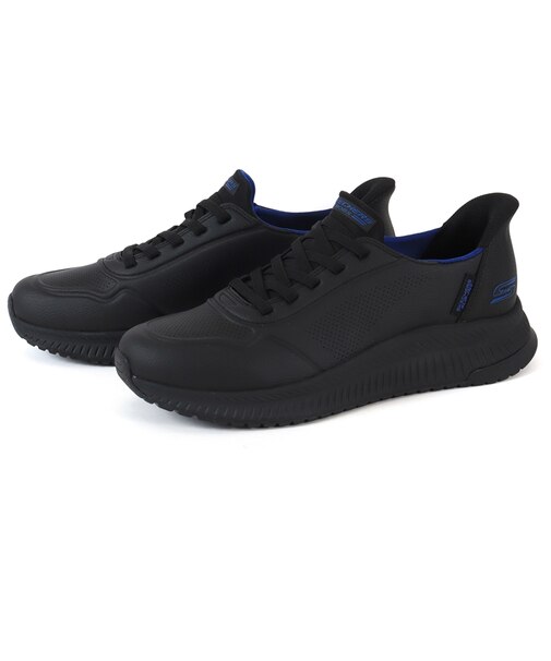 大きいサイズ【29cm 30cm 31cm 32cm】SKECHERS スケッチャーズ SLIP-INS スリップインズ ボブス スクワッド 4 ダイレクト ステップ 118424 WHT BBK