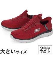大きいサイズ【29cm 30cm】SKECHERS スケッチャーズ SLIP-INS スリップインズ サミッツ キーペース 232469W RDBK レッド/ブラック