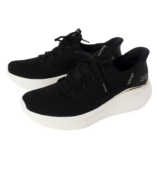 SKECHERS スケッチャーズ SLIP-INS スリップインズ ボブス スポート B ラブ トゥルー デライト 117617 BLK ...