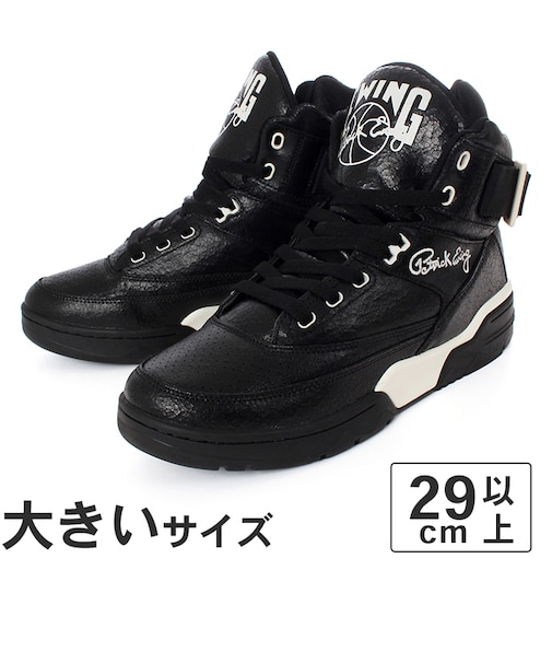 大きいサイズ【29cm～34cm】EWING ATHLETICS ユーイング アスレチックス EWING 33 HI VINTAGE 1BM02599-021 ブラック/ガーデニア