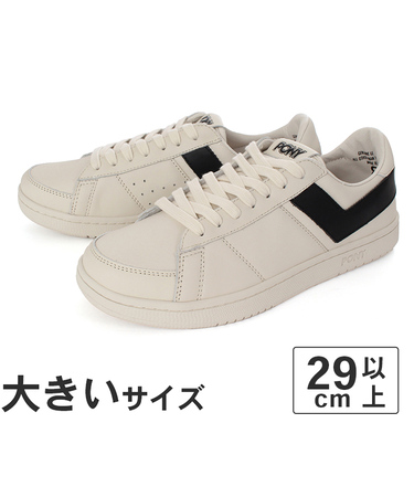 大きいサイズ【30cm 32cm 33cm】PONY ポニー M-80 LOW オフホワイト/ブラック
