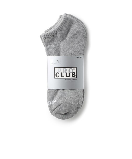 PRO CLUB プロクラブ メンズ ショートソックス 3足セット NO SHOW SOCK 3-PAIRS 43PC0907