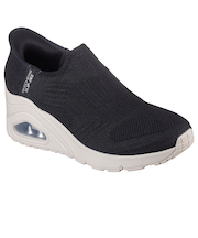 SKECHERS スケッチャーズ SLIP-INS スリップインズ ウノ ウェッジ キッキング ニット 177523 BLK OFWT