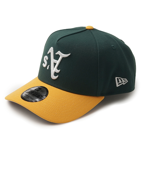 【海外限定 日本未発売】アスレチックス キャップ 帽子 NEW ERA ニューエラ アップサイドダウン 9FORTY A-Frame