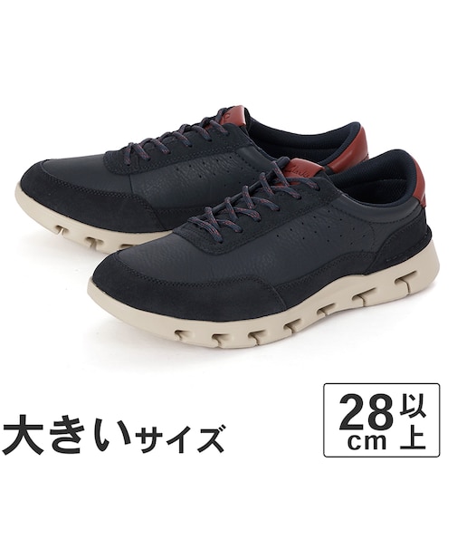 大きいサイズ【28cm～30cm】Clarks クラークス NATURE X ONE ネイチャー X ワン 26176762 ネイビーレザー