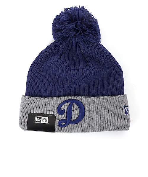 即時発送ドジャースワールドシリーズ2024コーストモデルのボンボン付きニット帽 海外限定 日本未発売】ポンポンニット ロサンゼルス ドジャースNEW ERA