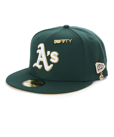 【海外限定 日本未発売】オークランド アスレチックス キャップ 帽子NEW ERA ニューエラ 59FIFTY Day 2025 グリーン