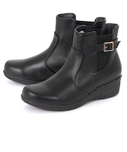 ALUFORT アルフォート レディース 本革 サイドゴアブーツ 22715 ブラック