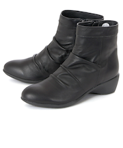 ALUFORT アルフォート レディース 本革 ショートブーツ 36961 ブラック